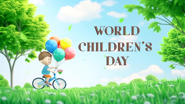 PSD world childrens day psd background design