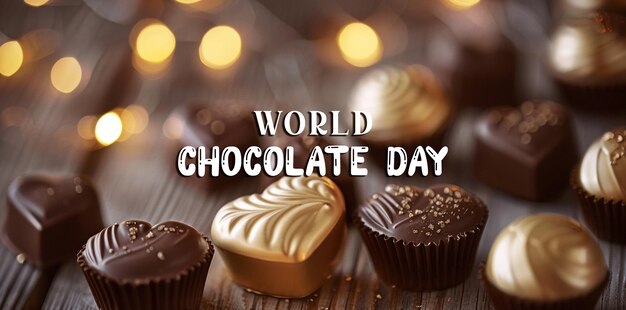 PSD world chocolate day background