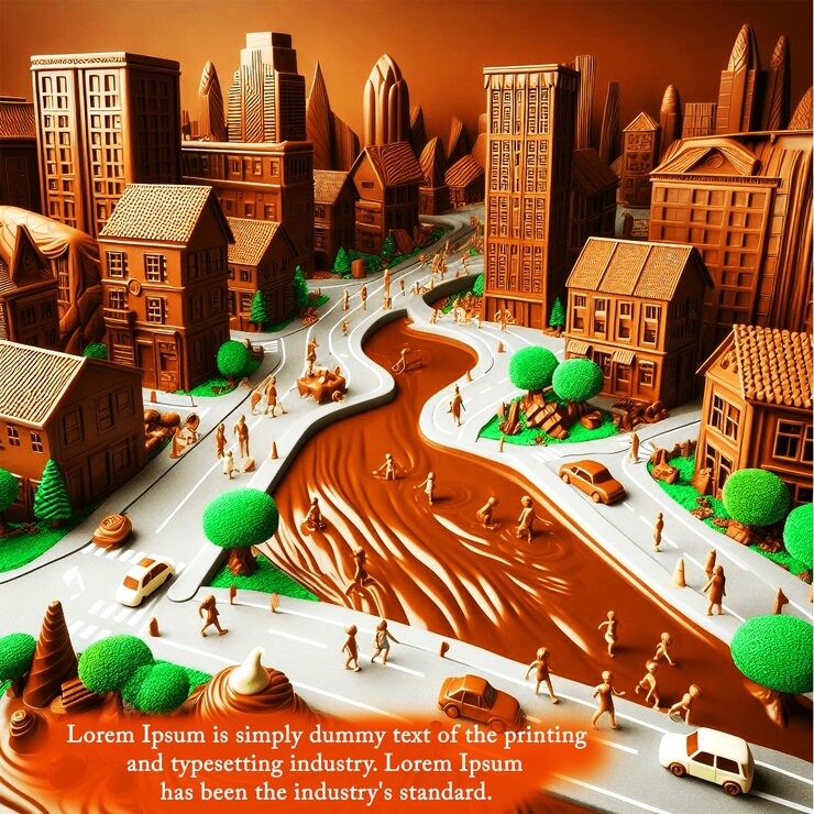 PSD world chocolate day environment design