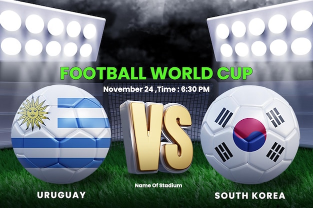 World cup group stage matches uruguay vs south korea scoreboard broadcast
