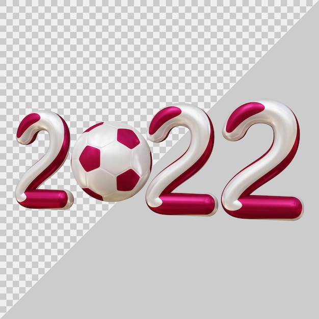 Coppa del mondo qatar 2022 design con stile moderno 3d