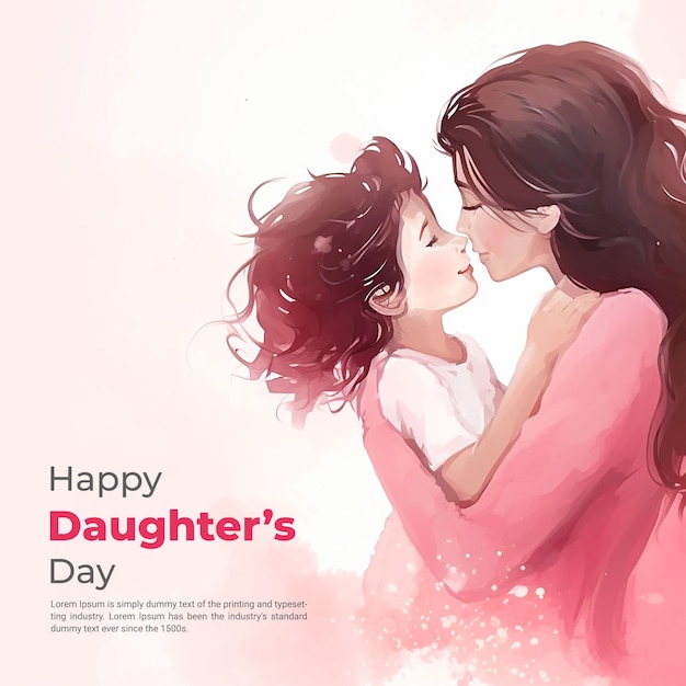 Premium PSD World Daughters Day
