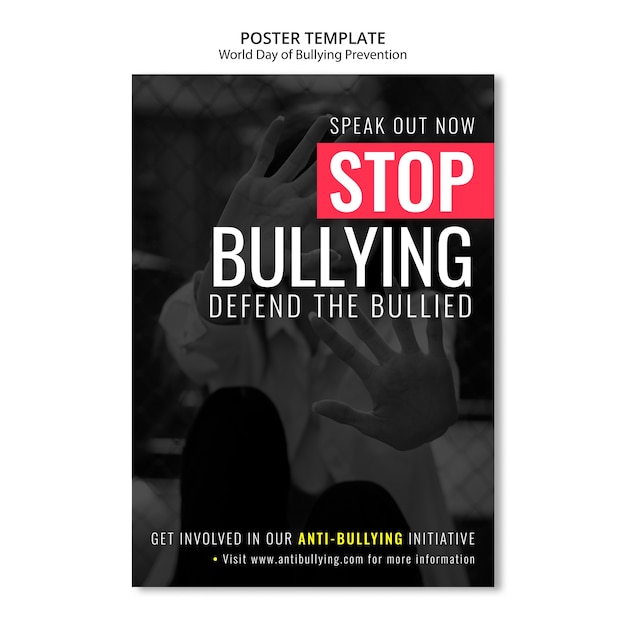 PSD world day of bullying prevention template design