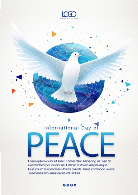 PSD world day of peace a dove symbolizes peace