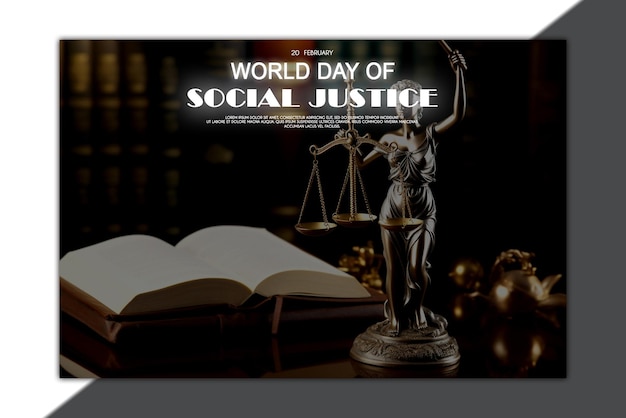 PSD world day of social justice banner