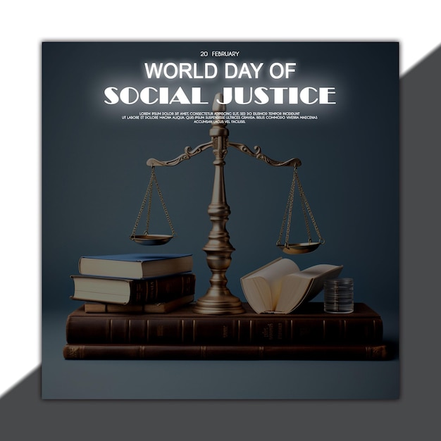 PSD world day of social justice banner