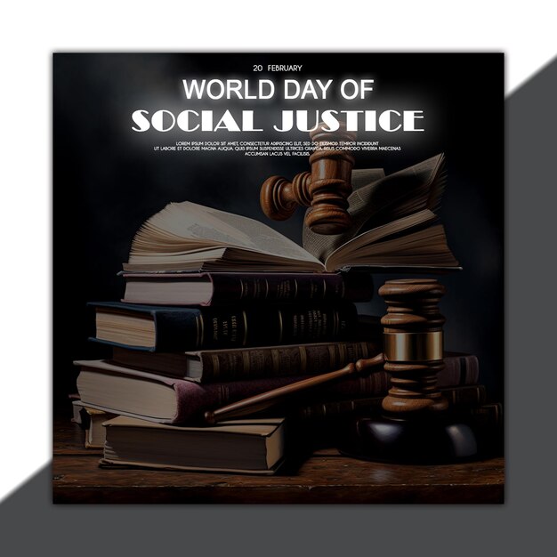 PSD world day of social justice banner