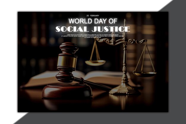 PSD world day of social justice banner