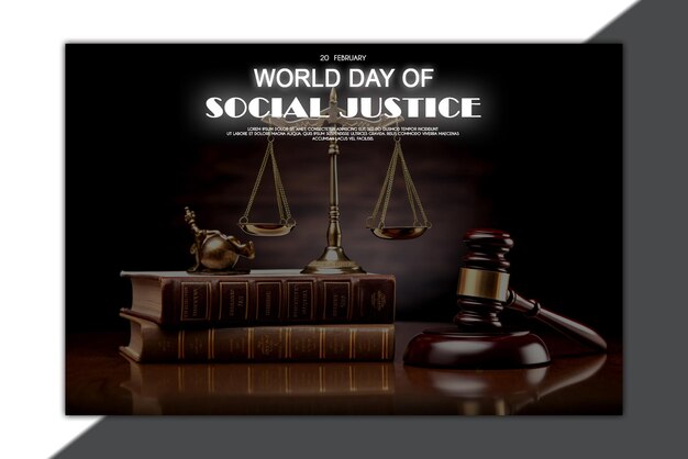 PSD world day of social justice banner