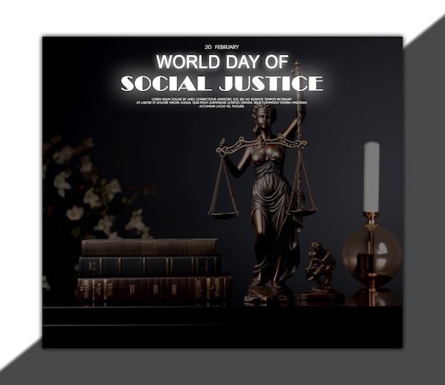 PSD world day of social justice banner