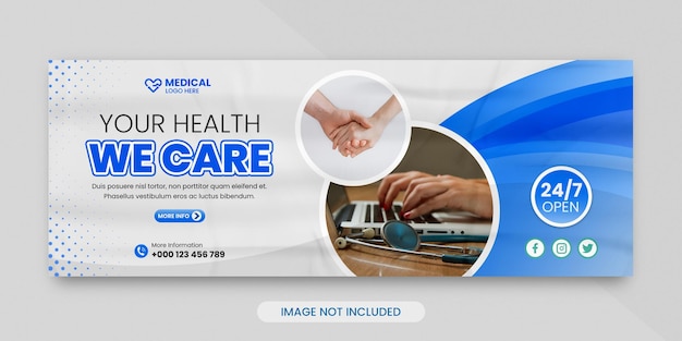 world diabetes day banner promotion and facebook cover template