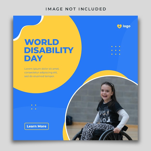 World disability day post template