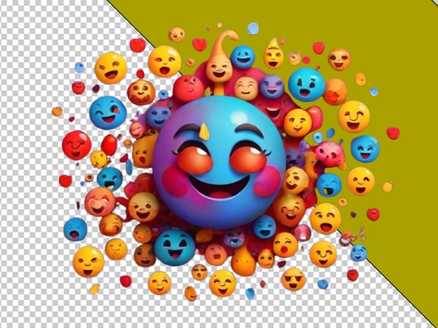 PSD world emoji day concept