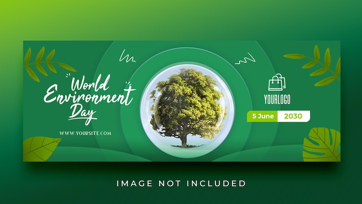 PSD world environment day banner template