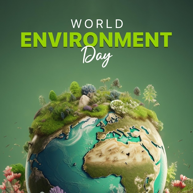 World environment day concept post