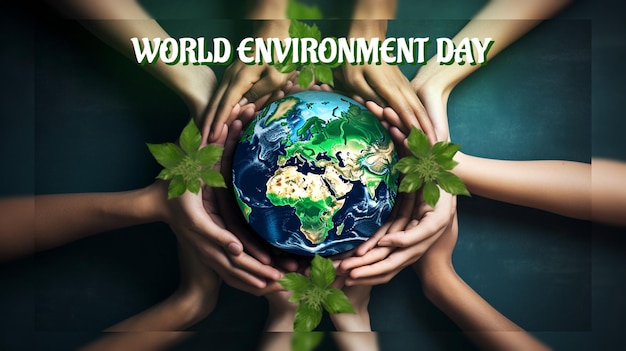 PSD world environment day concept