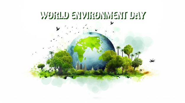 PSD world environment day concept