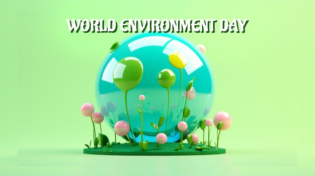 PSD world environment day concept