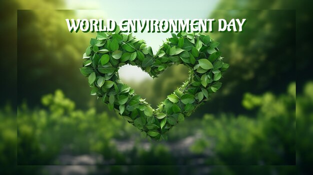 PSD world environment day concept