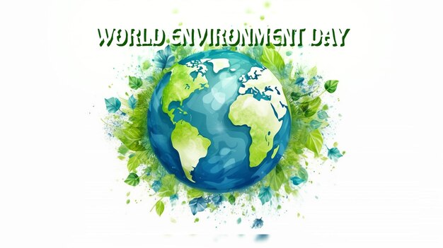 PSD world environment day concept