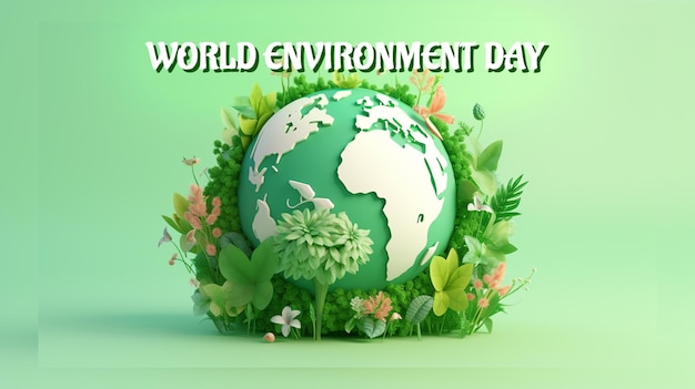 PSD world environment day concept