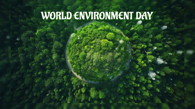 PSD world environment day concept