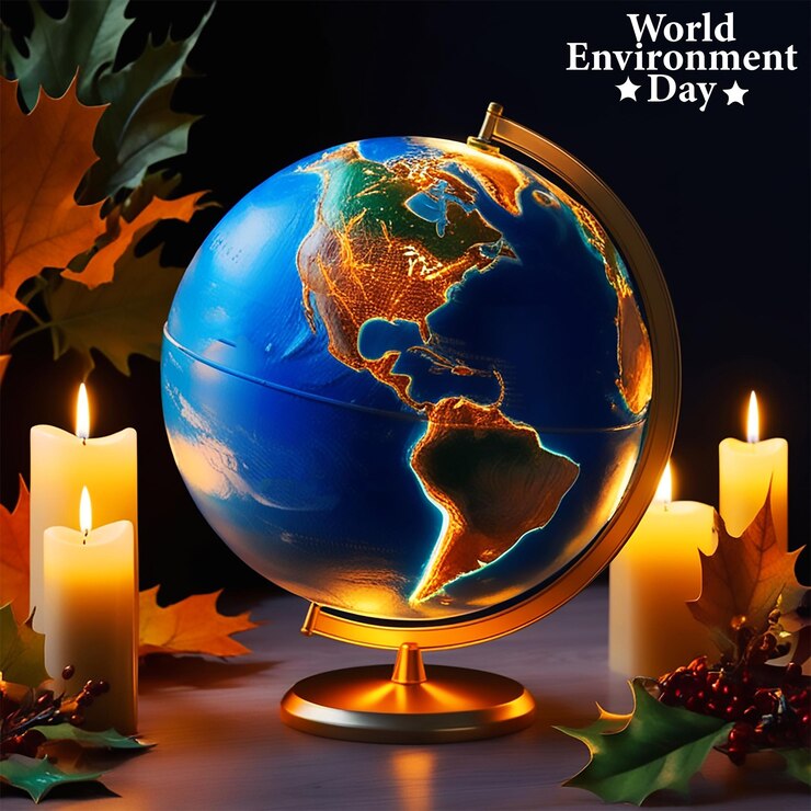 PSD world environment day globe