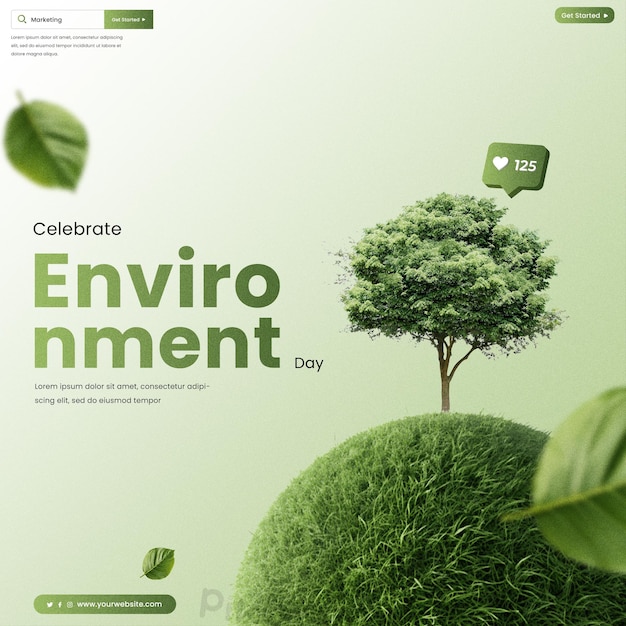 world environment day instagram post design