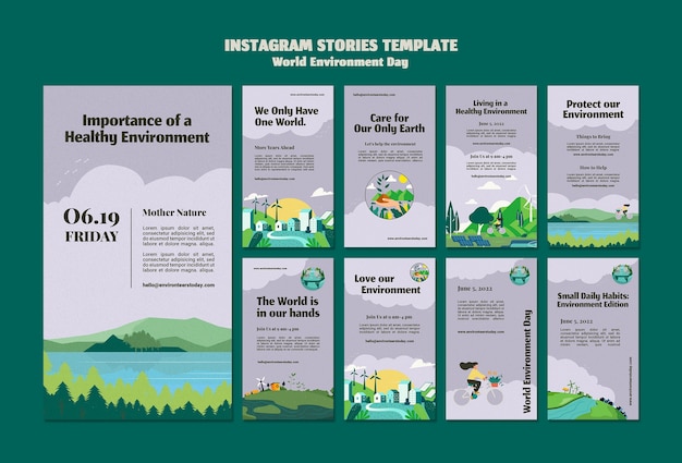 World environment day instagram stories collection