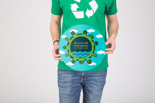 World environment day mockup