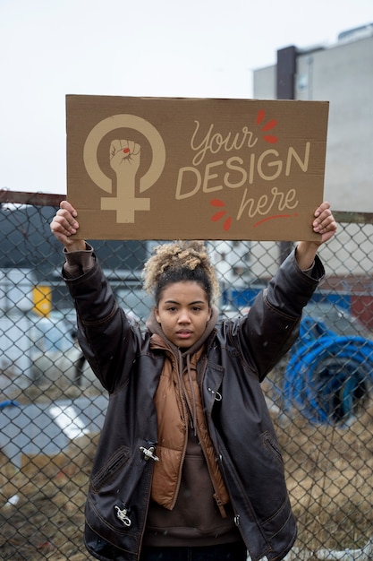 World environment day protest banners mockup