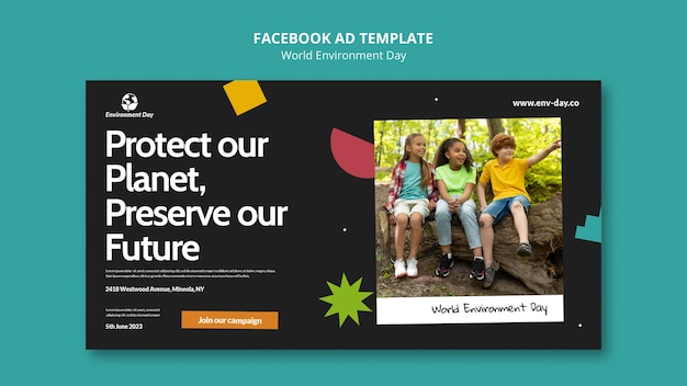 PSD world environment day template design