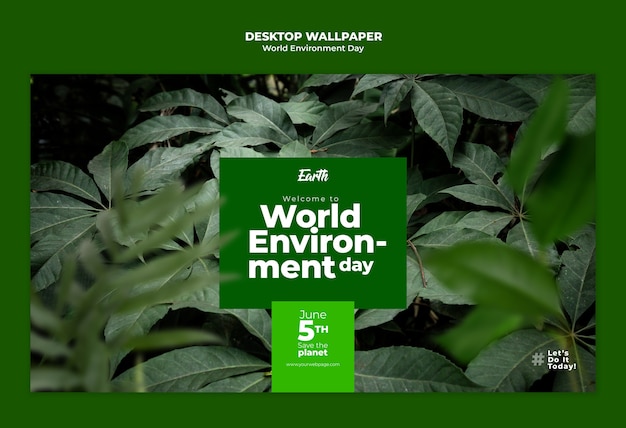 World environment day template design