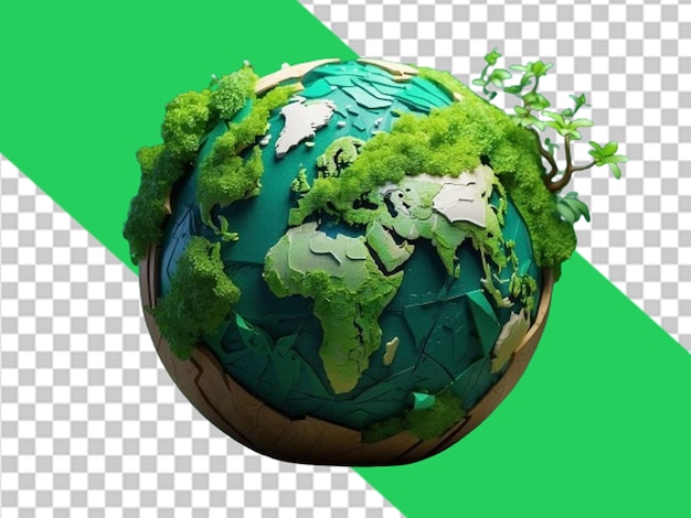 PSD concetto di giornata mondiale dell'ambiente e della terra