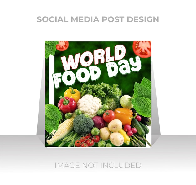 World food day social media post template