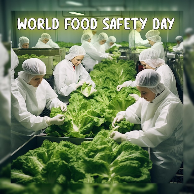 World food safety day and world food day concept