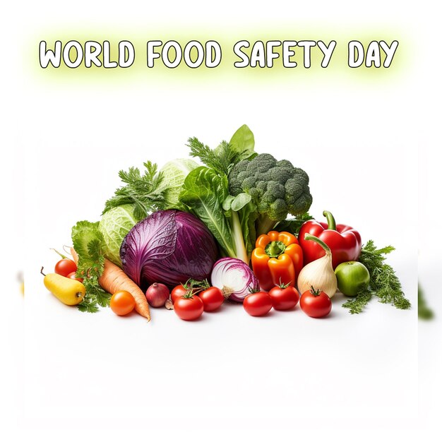 PSD world food safety day and world food day concept