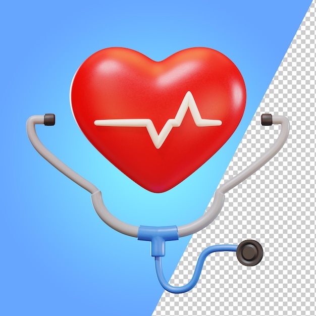 PSD world health day 3d icons