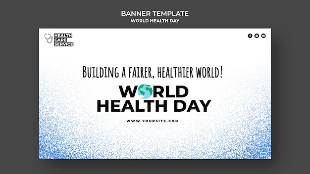 PSD world health day banner template