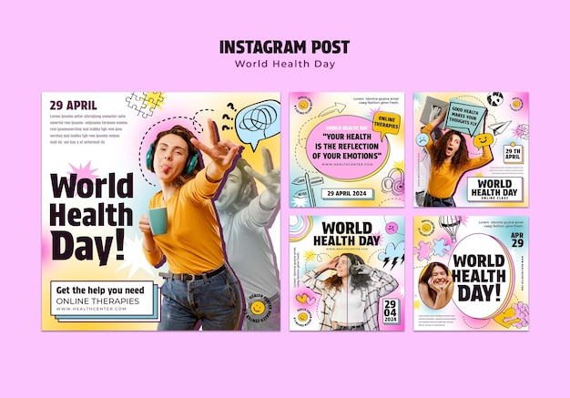 Post su Instagram per la celebrazione della Giornata Mondiale della Salute