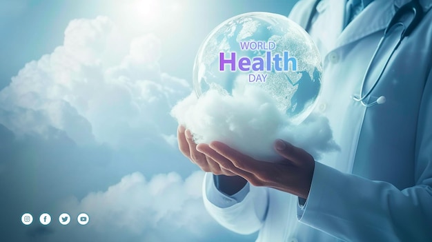 PSD 世界保健デー (world health day) は毎年4月7日に開催される世界保健デー(world health day, world health day)ということでこの日を記念してソーシャルメディアのバナーやポスターをデザインした