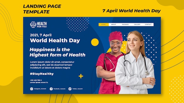 World health day landing page