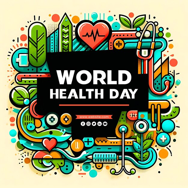 PSD world health day medical social media post banner template