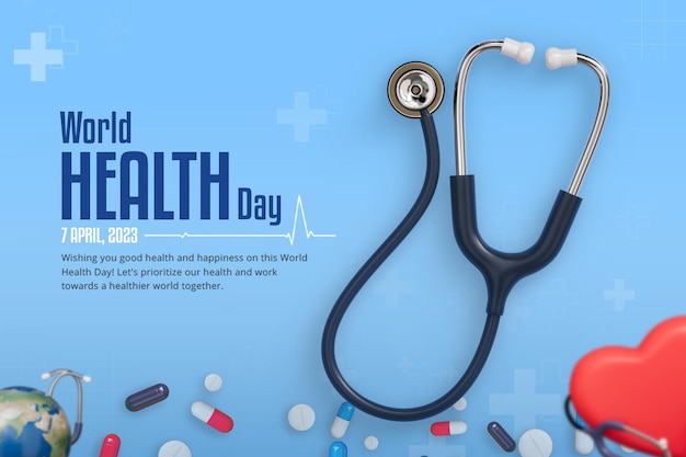 PSD world health day social media banner template