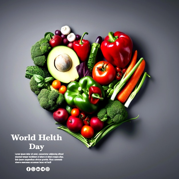 PSD world health day social media post template