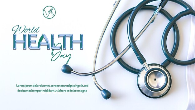 PSD world health day social media post template