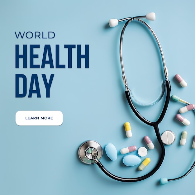Modello di post sui social media per la giornata mondiale della salute