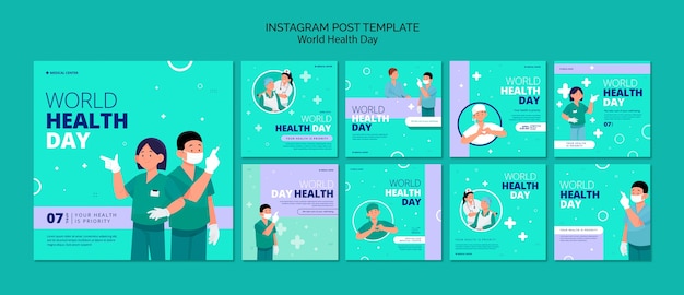 PSD world health day template design