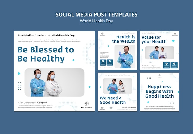 PSD world health day template design