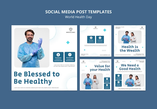 PSD world health day template design